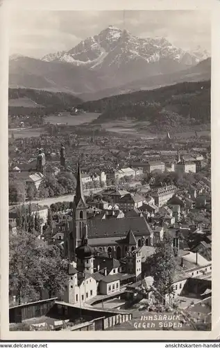 Innsbruck gegen Süden, gelaufen 1940