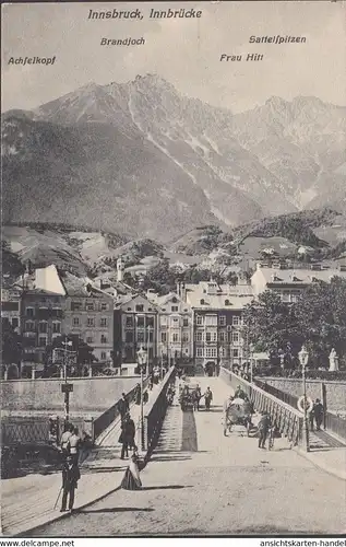 Innsbruck, pont d'intérieur, Brandjoch, Mme Hill, incurvée