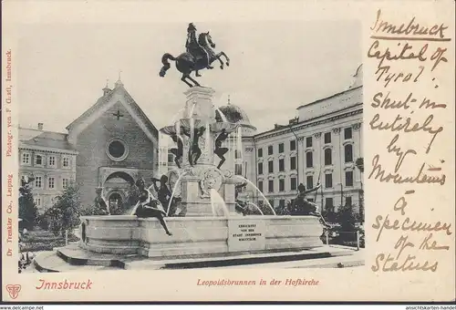 Innsbruck, Leopoldsbrunnen, ungelaufen