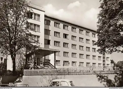 Jößnitz, FDGB Erholungsheim Richard Mildenstrey, gelaufen 1981