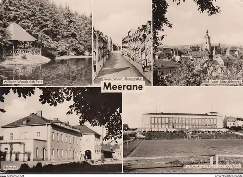 Meerane, Bahnhof, Sportplatz, Steile Wand, gelaufen 1963