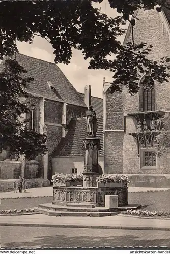 Naumburg/ Saale, Ekkehardbrunnen und Dreikönigskapelle, ungelaufen