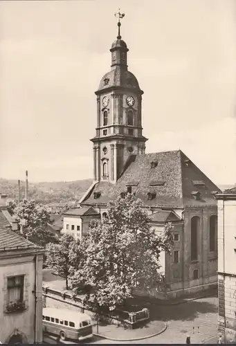 Gera, Salvatorkirche, Bus, ungelaufen