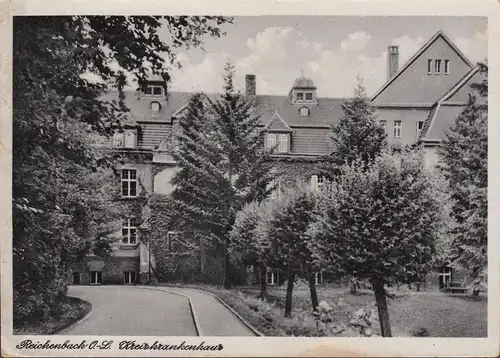 Reichenbach, Kreiskrankenhaus, gelaufen 1953