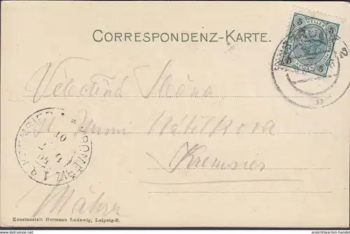 Innsbruck, Katholisches Kasino, gelaufen 1904