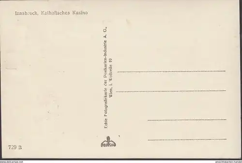 Innsbruck, Katholisches Kasino, ungelaufen