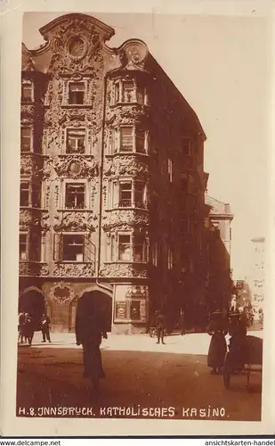 Innsbruck, Katholisches Kasino, ungelaufen- datiert 1921