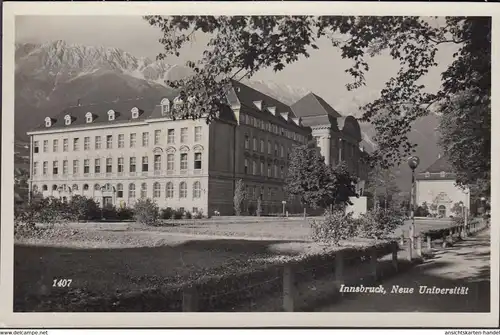 Innsbruck, Neue Universität, ungelaufen- datiert 1936