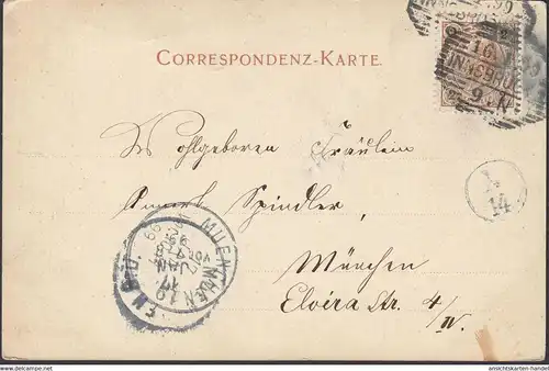 Innsbruck, Rennweg Partie, gelaufen 1899