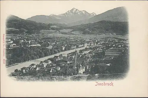 Innsbruck gegen Süden, ungelaufen