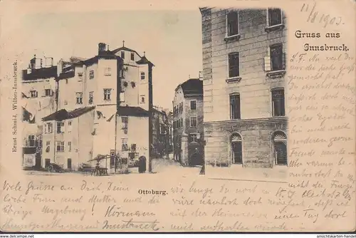 Gruss aus Innsbruck, Ottoburg, gelaufen 1903