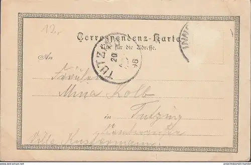Gruss aus Innsbruck, Rudolfsbrunnen, gelaufen 1898
