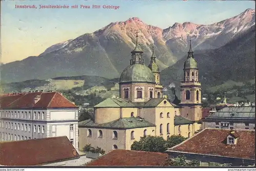 Innsbruck, Église jésuite avec Mme Hitt Bergen, couru en 1913