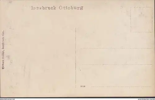 Innsbruck, Ottoburg, Photo AK, incurvée