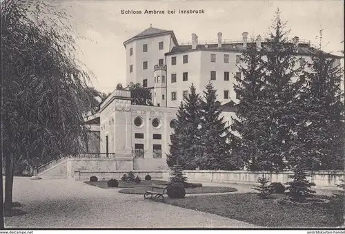 Innsbruck, Schloss Ambras, Tierseralpe mit Rosszähne, gelaufen