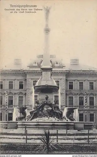 Innsbruck, Vereinigungsbrunnen, ungelaufen