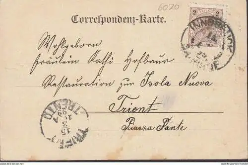 AK Wilten, Pfarrkirche und Prämonstratenserstift, gelaufen 1899