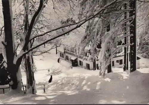 Ansprung, Erholungsheim Hüttstadtmühle im Winter, gelaufen 1966