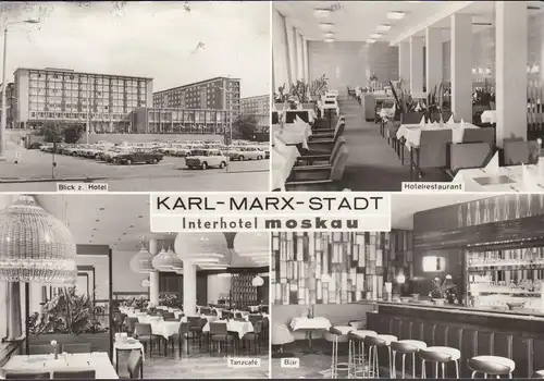 Karl Marx Stadt, Interhotel Moskau, gelaufen 1976