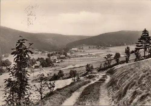 Kurort Holzhau, Ortsansicht, gelaufen 1970