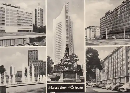 Messestadt Leipzig, Messe Stempel, gelaufen 1973