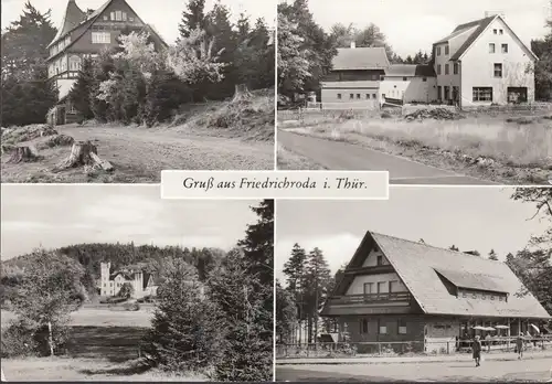 Friedrichroda, FDGB Maison Spiessberghaus, Maisons de vacances danse hêtre, château, foin maison, couru 1987