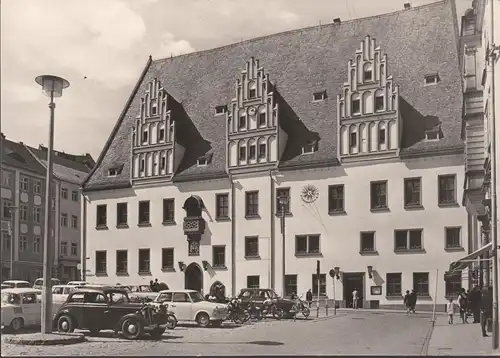 Meißen, Rathaus, Autos, ungelaufen