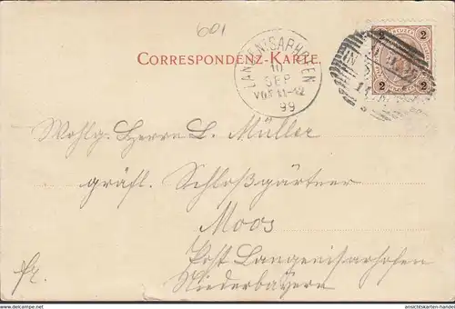 Gruss aus Innsbruck, Rennweg Partie, gelaufen 1899