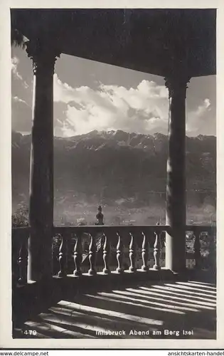 Innsbruck, Abend am Berg Isel, ungelaufen- datiert 1927