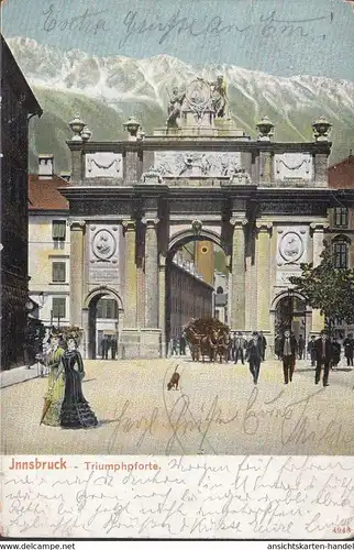 Innsbruck, Porte de Triomphe, courue en 1904