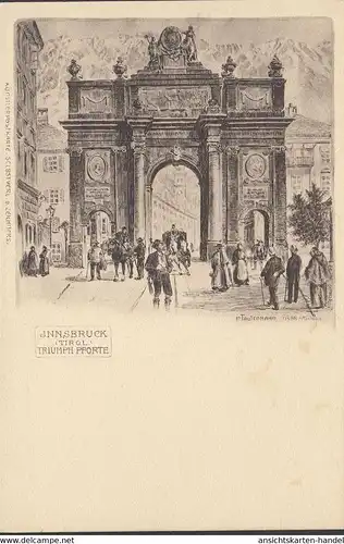 Innsbruck, Porte de Triomphe, Artiste P. Tautenhahn, incurable