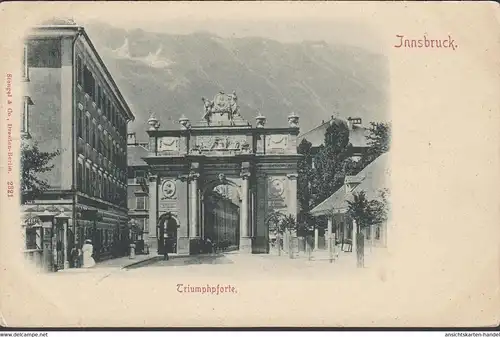 Innsbruck, Triumphpforte, ungelaufen