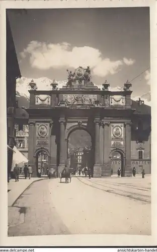 Innsbruck, Triumphpforte, ungelaufen- datiert 1925