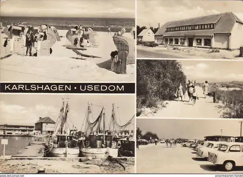 Karlshagen, Warenhaus, Strand, Hafen, gelaufen 1971