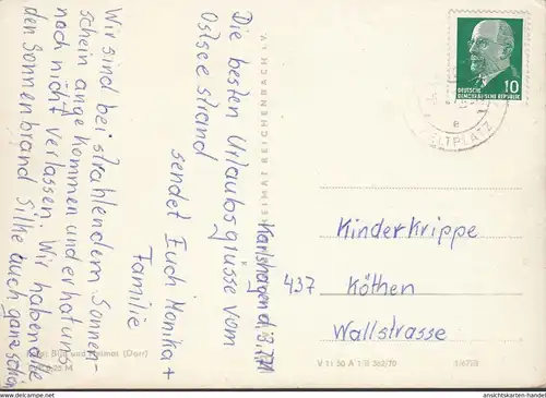 Karlshagen, Warenhaus, Strand, Hafen, gelaufen 1971
