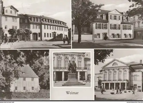 Weimar, Schillerhaus, Goethehaus (théâtre national), couru en 1982