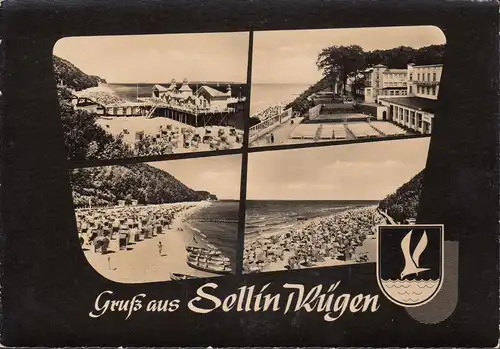 Salutation de Sellin, vue de plage, incurvée