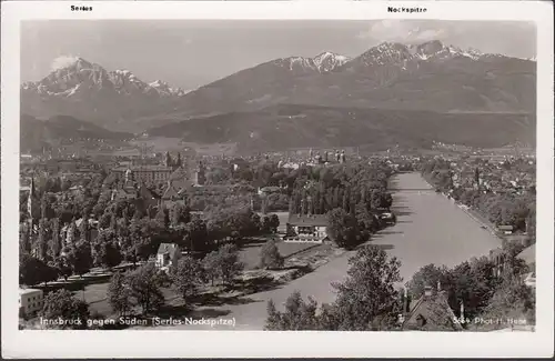 Innsbruck gegen Süden, Serles Nockspitze, ungelaufen