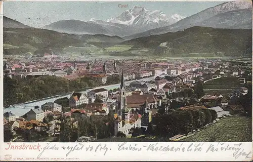 Innsbruck gegen Süden, gelaufen