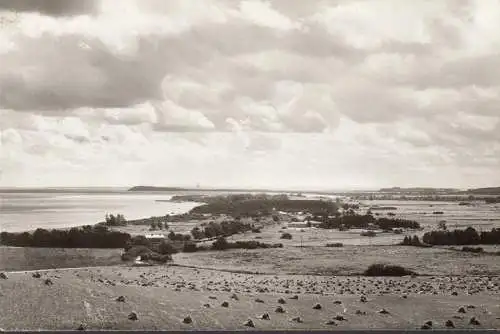 Bain de la mer Baltique Gohren, vue sur moine, incurvée