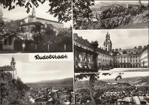 Rudolstadt, Treffhaus, Heidecksburg, Stadtkirche, ungelaufen