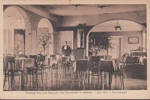 Bad Bramstedt, Kurhaus, Kurhaussaal, Bahnpost, gelaufen 1924