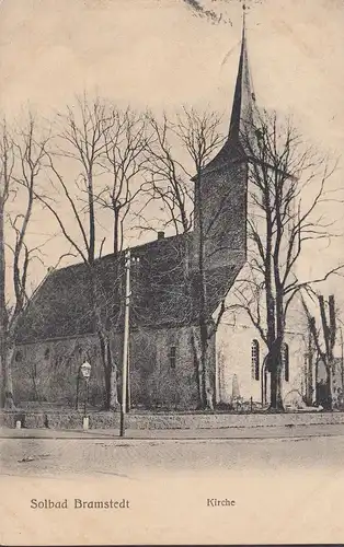 Bad Bramstedt, Solbad, Kirche, gelaufen 1909