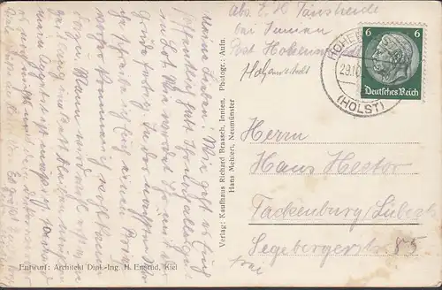 Tonsheide bei Innien, Krankenhaus, gelaufen 1937