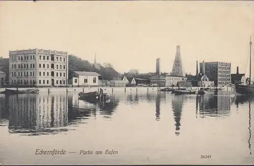 Eckernförde, Partie am Hafen, ungelaufen