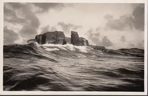 Helgoland bei schwerer See, ungelaufen