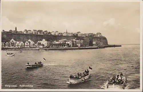 Helgoland, Ausbootung, Stadtansicht, gelaufen 1933