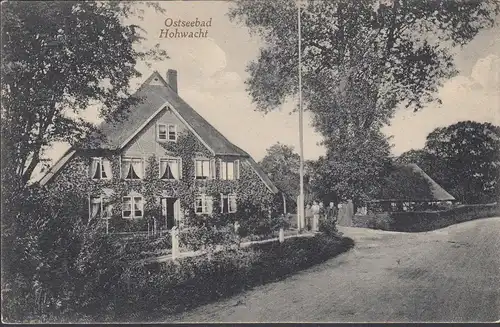 Hohwacht, maisons de toits et résidents, incurvé