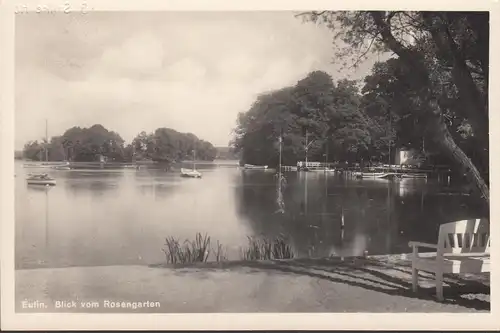 Eutin, Blick vom Rosengarten, Boote, ungelaufen