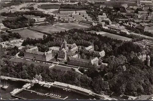 Flensburg, Marineschule, Fliegeraufnahme, gelaufen 1964